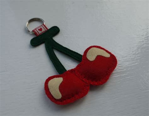 Handmade Cherries Keyring At Heart Creations Facebook