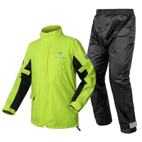 Traje Impermeable Para Moto Y Ciclismo Motowolf Amarillo Motowolf