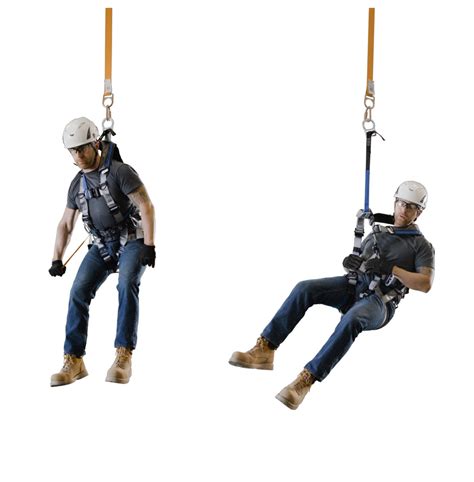 full body harness  suspended workers  move  seated position