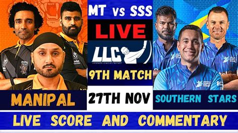 Legends League Cricket Live Manipal Tigers Vs Southern Super Stars