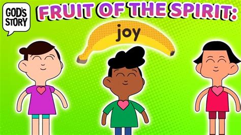 the fruit of the spirit song for kids with an image of two people and a ...