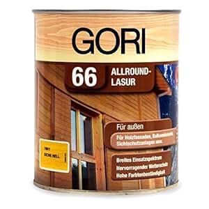 5L Gori 66 Allroundlasur 7801 Eiche Hell Lasur Holzschutz Holzlasur