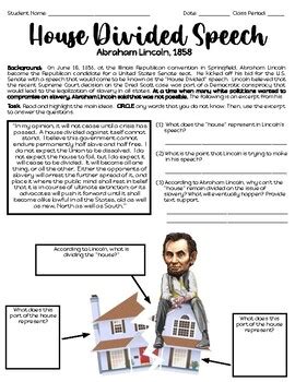 lincoln's house divided speech pdf - Finest Blogging Pictures Library