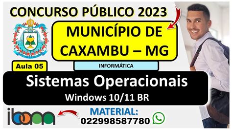 Sistemas Operacionais Windows Br Concurso Prefeitura De