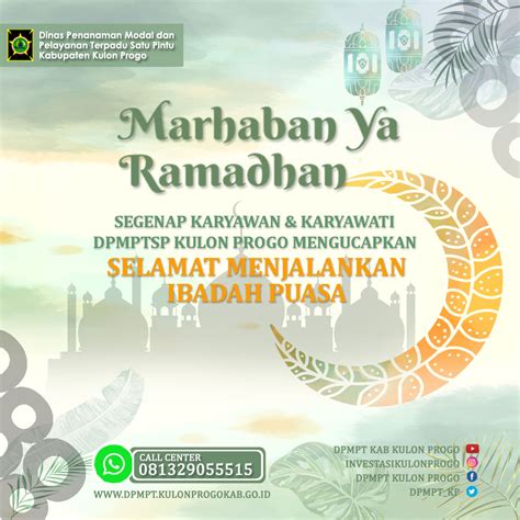 Dpmptsp Selamat Menunaikan Ibadah Puasa Ramadhan H M