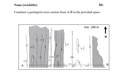 Solved Name Readable ID Construct A Geological Cross Chegg