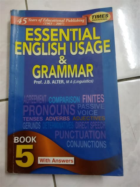 Igcse O Level Essential English Usage And Grammer Textbook Hobbies