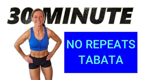 30 Minute Full Body No Repeats Sweaty Fat Burning Tabata No Equipment