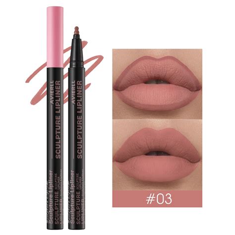BGZLEU Lip Liner Stain Marker Pen Nude Matte Waterproof Liquid Lipstick Lip Liner Pencil Long
