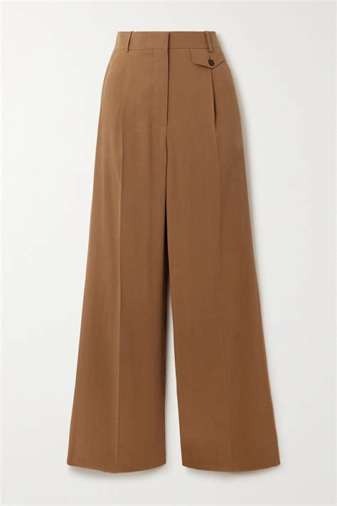 Popular Designer Wide Leg Twill Loro Piana Pants Women Editorialist