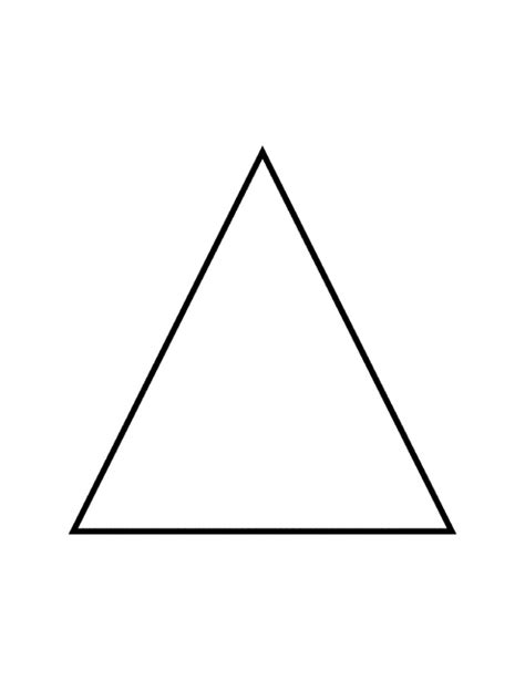 Flashcard Of An Isosceles Triangle Clipart Etc