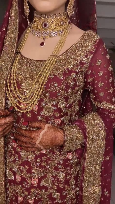 Baraat Bride Dress Inspo Pakistani Bridal Wear Red Bridal Dress