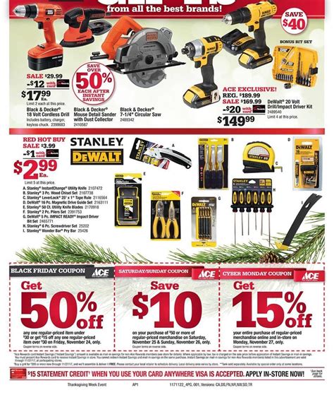 Ace Hardware Black Friday Page