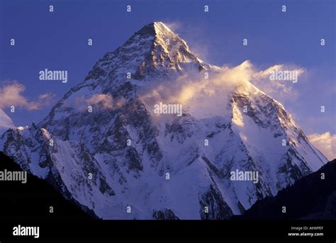 Pakistan, Kashmir, Himalayas, Great Karakoram Range, K2 Peak, 28,250 ...