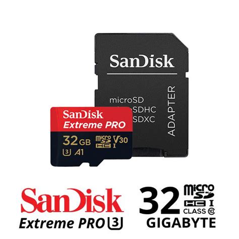 Sandisk Extreme Pro Microsdhc Uhs I U3 100mbs 667x 32gb