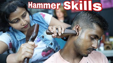 She Is Awesome With Her Hammer Massage Skills Asmr Tok Sen Therapy By