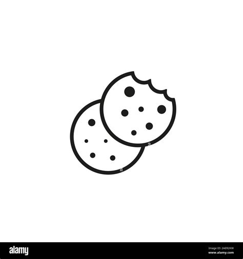 Browser Cookie Icon Outline Style Icon Cookie Icon Vector Isolated On