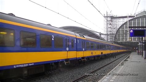 Vertrek Nmbs Met Ic Brussel Van Station Amsterdam Centraal Youtube