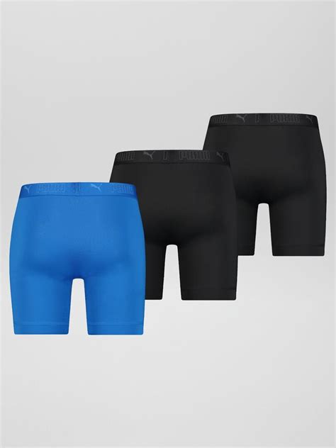 Lot De Boxers Puma Noir Bleu Kiabi