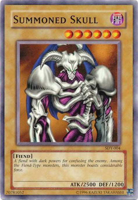 Yugioh Starter Deck Yugi Single Card Common Summoned Skull Sdy 004 Toywiz