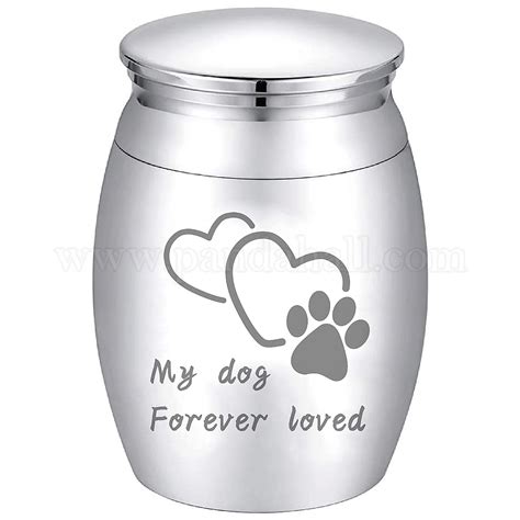 Wholesale Creatcabin Stainless Steel Cremation Urn Pandahall