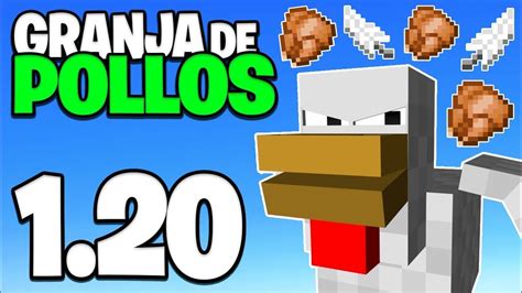 Como Hacer Una Granja De Pollos En Minecraft 120 Tutorial Youtube