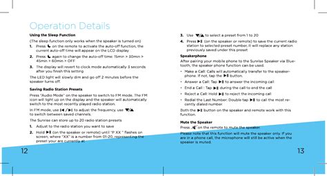 E Core Technology Hl Sunrise Speaker User Manual