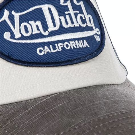 Gorra Curva Blanca Azul Y Gris Ajustable Jackmwb De Von Dutch