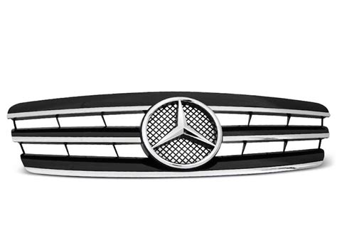 Calandre Mercedes Classe C W203 AMG Noir Chrome 00 07