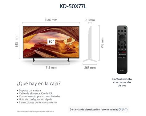 Pantalla Led Sony 50 Ultra HD 4K Smart TV KD 50X77L UCM Coppel