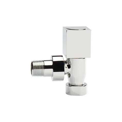 Eastbrook Square Angled Radiator Valve Chrome