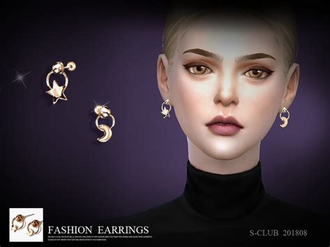 Space Earrings The Sims 4 P1 Sims4 Clove Share Asia Tổng Hợp Custom