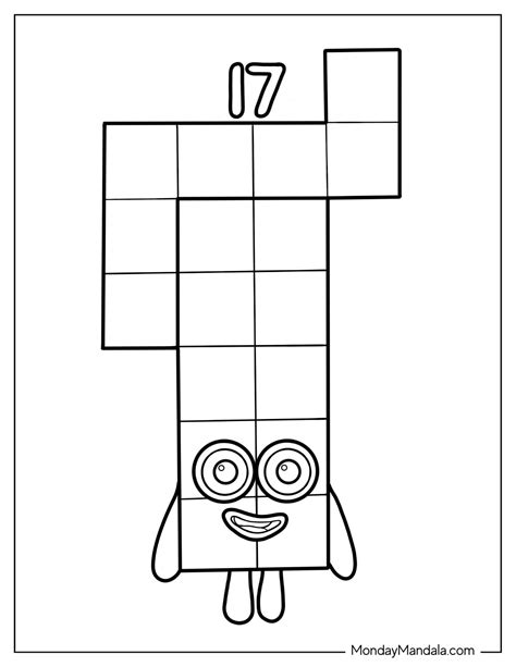 28 Numberblocks Coloring Pages (Free PDF Printables)