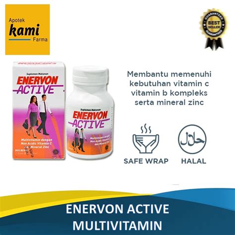 Jual Enervon C Active 30 Tablet Suplemen Lengkap Untuk Daya Tahan