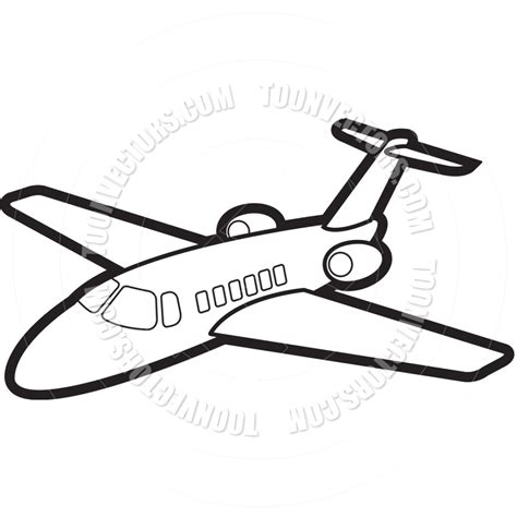 Plane Outline Drawing | Free download on ClipArtMag