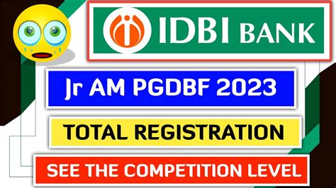 Idbi Bank Jam Pgdbf Total Registrations Shocked Youtube