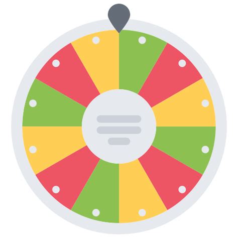 Wheel Of Fortune Coloring Flat Icon