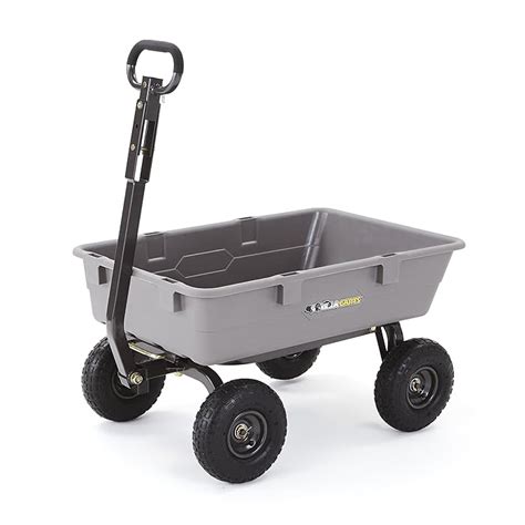 Buy Gorilla Carts 800 Pound Capacity Heavy Duty Poly Yard Garden Steel