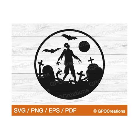 Zombie SVG, Halloween Zombie SVG, Halloween Graveyard SVG, S | Inspire ...