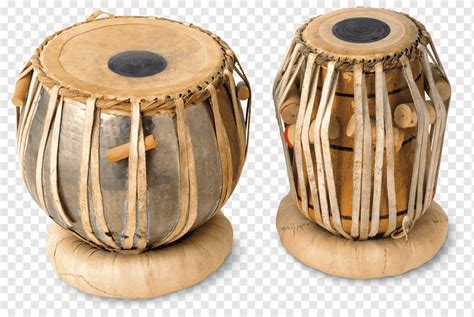 Dua Instrumen Perkusi Coklat Tabla Musical Instruments Hand Drums