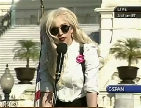 Lady Gaga Delivers A Speech At The National Equality March Lgbt