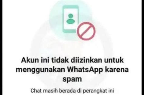 Muncul Notifikasi Akun Tidak Diizinkan Menggunakan Whatsapp Ini