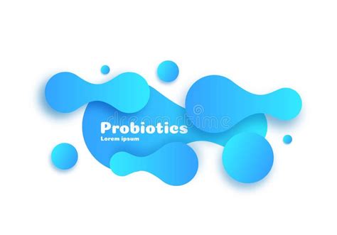 Probiotics Bacteria Vector Illustration Microscopic Bacteria Closeup