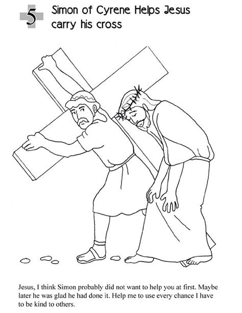 Simon Of Cyrene Helps Jesus Carry His Cross Jesus Simon Lent