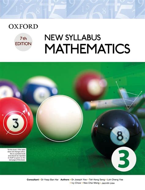 New Syllabus Mathematics Book