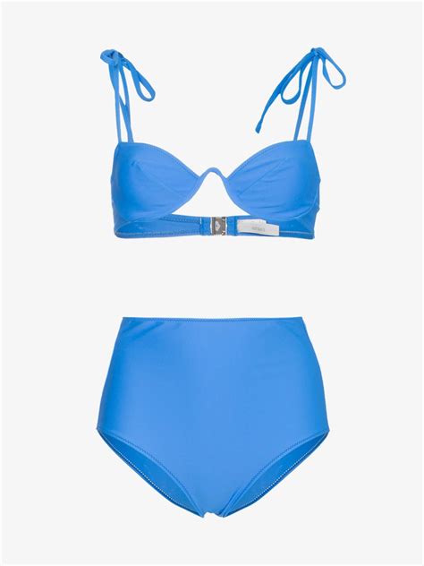 Araks Myriam Bikini Top And Mallory High Waist Hipster Set Browns