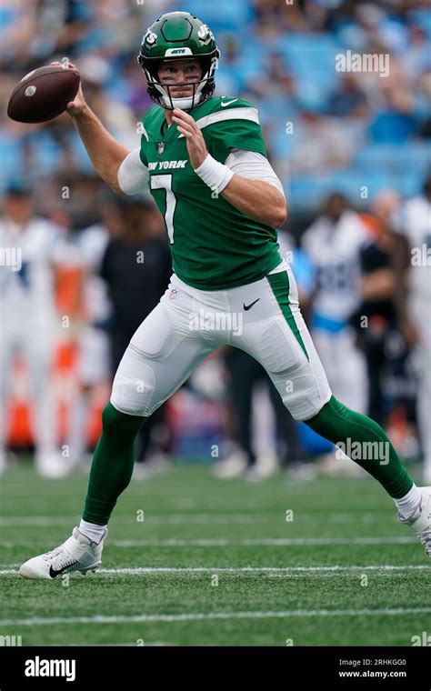 New York Jets Quarterback Tim Boyle 7 Throws In The Pocket Against