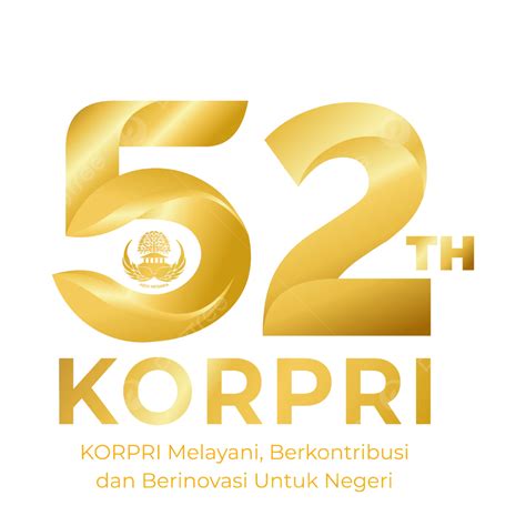 Logo Hari Jadi Korpri Ke 52 Tahun 2023 Vektor Logo Hut Korpri 2023 Hari Jadi Korpri 2023