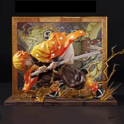 Figurine Demon Slayer Kimetsu No Yaiba Zenitsu Agatsuma Anime Figure Toy 24cm Eur 7979