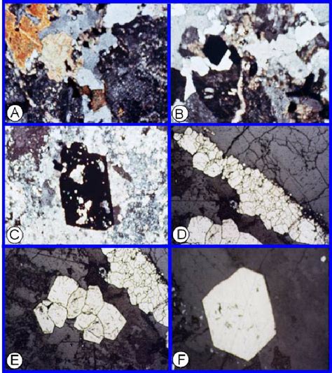 petrography  opaques   phyllic alteration zone  highly